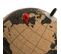 Globe Terrestre En Liège Multicolore - Diamètre 15 X Hauteur 20 Cm