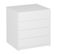 Commode Meuble De Rangement Coloris Blanc - Longueur 50 X Hauteur 73.4 X Profondeur 45 Cm