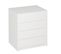 Commode Meuble De Rangement Coloris Blanc - Longueur 60 X Hauteur 73.4 X Profondeur 45 Cm