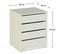 Commode / Meuble De Rangement Coloris Blanc - Hauteur 61.4 X Longueur 50 X Profondeur 44 Cm