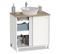 Meuble Vasque 2 Portes Coloris Blanc / Cambrian - H. 94 X L. 81 X P. 50 Cm