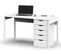 Bureau Coloris Blanc - H. 76 X L. 135 X P. 60 Cm