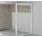 Bureau Coloris Effet Bois/blanc - H. 74 X L. 120 X P. 55 Cm