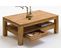 Table Basse Coloris Chêne Noueux Huilé - L. 115 X H. 54 X P. 70 Cm