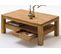 Table Basse Coloris Chêne Noueux Huilé - L. 115 X H. 54 X P. 70 Cm