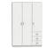 Armoire Placard / Meuble De Rangement Coloris Blanc - H. 180 X L. 120 X P. 50 Cm