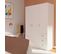 Armoire Placard / Meuble De Rangement Coloris Blanc - H. 180 X L. 120 X P. 50 Cm