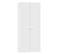 Armoire Placard / Meuble De Rangement Coloris Blanc Mat - H. 180 X L. 79 X P. 52 Cm