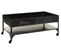 Table Basse Avec Rangements En Fer Coloris Gris - L. 110 X P. 60 X H. 47 Cm