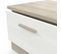 Table Basse Coloris Chêne Kronberg / Blanc - L. 110 X P. 49,8 X H. 40 Cm