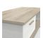 Table Basse Coloris Chêne Kronberg / Blanc - L. 110 X P. 49,8 X H. 40 Cm