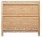 Buffet En Bois Et Cannage Rotin Coloris Beige - L. 100 X P. 45 X H. 89,5 Cm