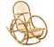 Rocking Chair  Enfant En Rotin Coloris Naturel - L. 40 X P. 60 X H. 62 Cm