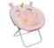 Fauteuil Enfant Pliant Coloris Rose Clair - D. 50 X H. 55 Cm