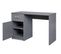 Bureau 1 Porte + 1 Tiroir Coloris Gris Graphite - L. 115 X H. 76 X P. 55 Cm