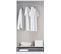 Armoire / Placard De Rangement De 2 Portes + 1 Tiroir Coloris Blanc - L. 102 X P. 51 X H. 200 Cm