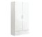 Armoire / Placard De Rangement De 2 Portes + 1 Tiroir Coloris Blanc - L. 102 X P. 51 X H. 200 Cm