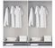 Armoire / Placard De Rangement De 4 Portes + 2 Tiroirs Coloris Blanc - L. 202 X P. 51 X H. 200 Cm