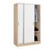 Armoire / Placard De Rangement De 2 Portes Coulissantes Coloris Chêne Cambrian / Blanc