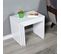 Table Gigogne Coloris Blanc Brillant - L. 55 X P. 40 X H. 47 Cm