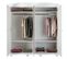 Armoire Placard Meuble De Rangement Coloris Blanc - Longueur 197 X Largeur 60 X Hauteur 198 Cm