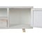 Meuble TV En Bois Bambou Motif Palmiers Avec 2 Portes Et 1 Tiroir - L. 140 X H. 51 X P. 40 Cm