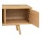 Meuble TV En Bois Coloris Beige - Longueur 170 X Profondeur 42 X Hauteur 55 Cm