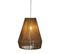 Suspension En Bois / Fer Coloris Marron - Diamètre 34 X Hauteur 43 Cm