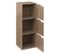 Etagère Avec 3 Cases En Bois Coloris Naturel - Longueur 34,20 X Profondeur 32 X Hauteur 105 Cm