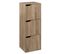 Etagère Avec 3 Cases En Bois Coloris Naturel - Longueur 34,20 X Profondeur 32 X Hauteur 105 Cm