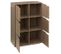 Etagère Avec 6 Cases En Bois Coloris Naturel - Longueur 67,5 X Profondeur 32 X Hauteur 100,5 Cm