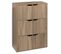 Etagère Avec 6 Cases En Bois Coloris Naturel - Longueur 67,5 X Profondeur 32 X Hauteur 100,5 Cm