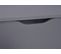Commode Meuble De Rangement En Bois De 6 Tiroirs Coloris Gris Graphite - L. 122 X P. 40 X H. 51 Cm
