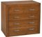 Commode Meuble De Rangement En Pin Massif Coloris Cerisier - longueur 95xprofondeur 40xhauteur 80 Cm