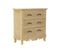 Commode En Bois Sapin Avec 3 Tiroirs - Largeur 70 X Hauteur 72,5 X Profondeur 33cm