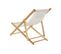 Lot 4 Chaises Longue Jardin En Bois Mdf Avec Coussin - Largeur 57,5 X Hauteur 77 X Profondeur 113 Cm