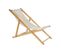 Lot 4 Chaises Longue Jardin En Bois Mdf Avec Coussin - Largeur 57,5 X Hauteur 77 X Profondeur 113 Cm