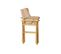 Lot 4 Chaises Jardin En Bois Pliante Marron - Largeur 56 X Hauteur 87 X Profondeur 48 Cm