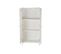 Armoire En Bois Sapin Blanc Avec 2 Portes Et 2 Étagères - L. 80 X H. 160 X P. 40 Cm