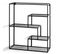 Etagère Murale 4 Niveaux En Métal Laqué Noir - Longueur 50 X Hauteur 60 X Profondeur 18 Cm