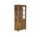 Armoire Vitrine En Bois Acacia Avec 2 Tiroirs 4 Portes Et 3 Étagères - L. 85 X H. 190 X P. 40 cm