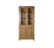 Armoire Vitrine En Bois Acacia Avec 2 Tiroirs 4 Portes Et 3 Étagères - L. 85 X H. 190 X P. 40 cm