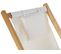 Lot De 2 Chiliennes En Mdf Et Polyester Coloris Beige - L. 57,5 X H. 77 X P. 113cm