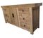 Buffet Meuble De Rangement En Bois Coloris Naturel - Longueur 180 X Hauteur 85 X Profondeur 45 Cm