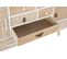 Commode Meuble De Rangement En Paulownia Coloris Blanc Et Naturel - L. 95 X H. 67,5 X P. 26 Cm