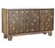 Buffet Meuble De Rangement En Bois De Manguier, Coloris Marron Foncé - L. 150 X P. 38 X H. 80 Cm