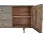 Buffet Meuble De Rangement En Bois De De Manguier Et Mdf Coloris Gris - L. 160 X H. 75 X P. 40 Cm