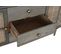 Buffet Meuble De Rangement En Bois De De Manguier Et Mdf Coloris Gris - L. 160 X H. 75 X P. 40 Cm