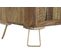 Buffet Meuble De Rangement En Bois De Sheesham Et Métal - L. 160 X H. 75 X P. 45 Cm