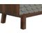 Buffet Meuble De Rangement En Bois De Manguier Coloris Marron Foncé/gris - L. 180 X H. 75 X P. 45 Cm